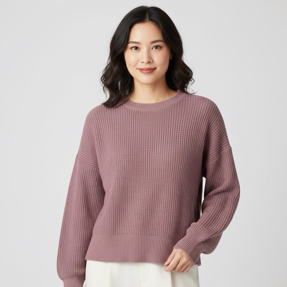 Women's Powdered Pink Cut -Out Sweater